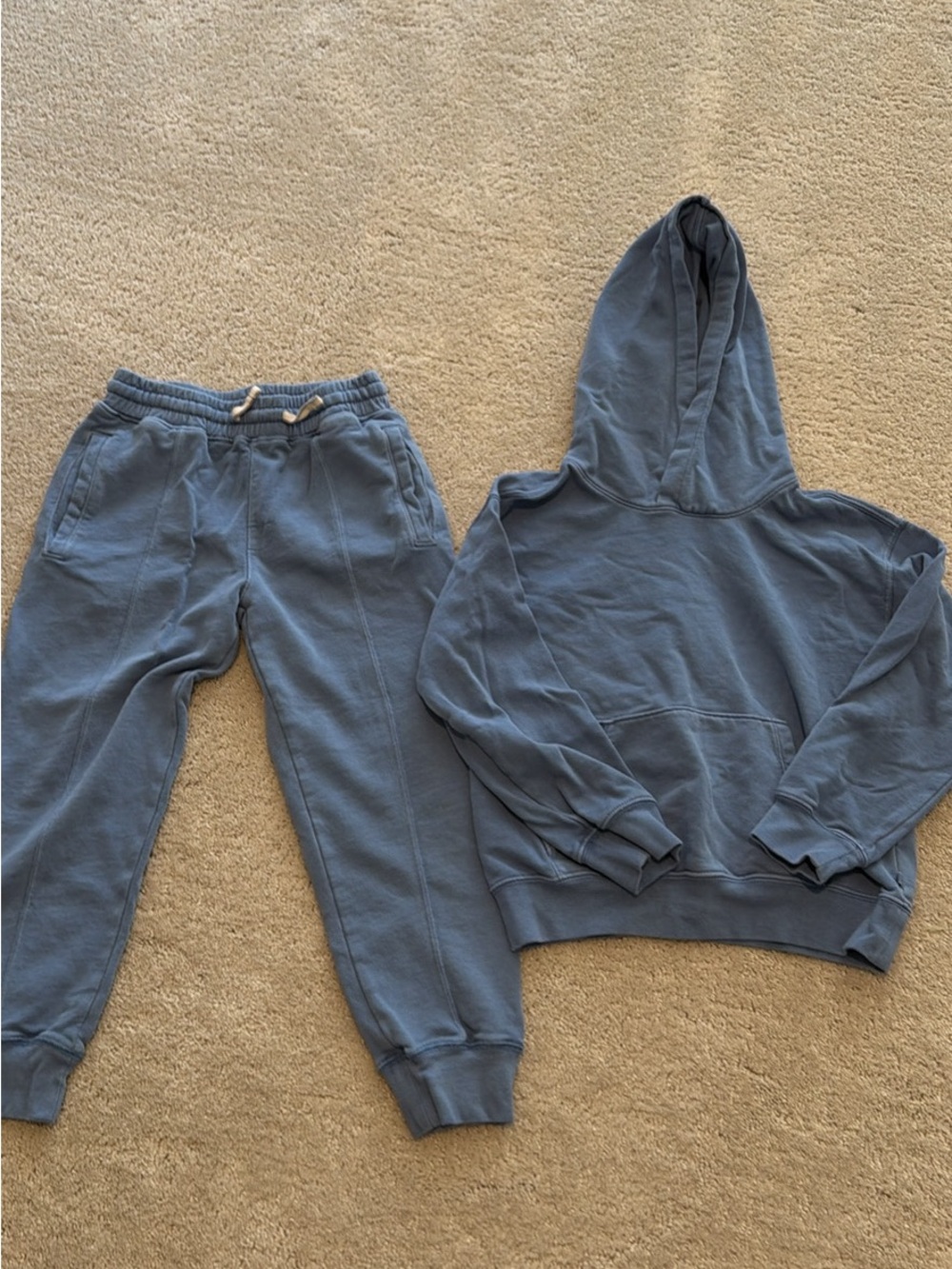 Crewcuts Boys Dusty Blue Hoodie & Jogger Set